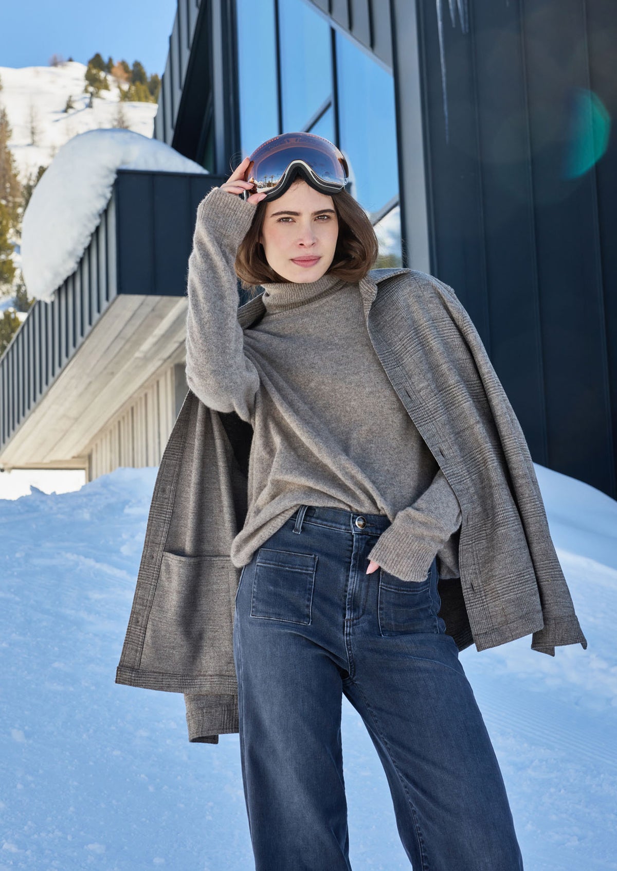 Pantalone Trude Palazzo con tasche applicate